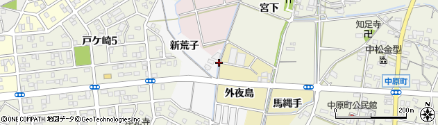 愛知県西尾市中原町（瓢）周辺の地図