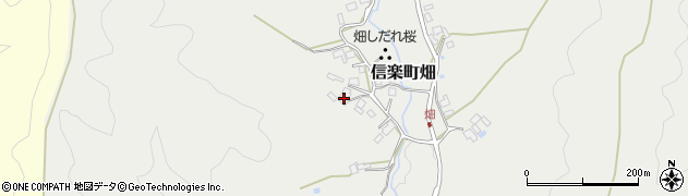 滋賀県甲賀市信楽町畑629周辺の地図
