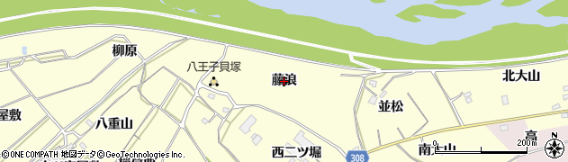 愛知県西尾市上町（藤浪）周辺の地図