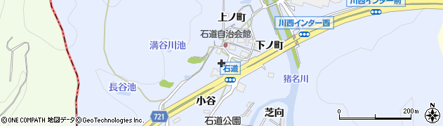 兵庫県川西市石道（家ノ垣内）周辺の地図