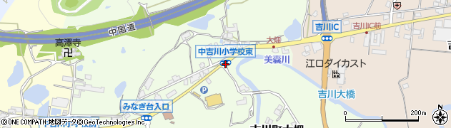 中吉川小東周辺の地図