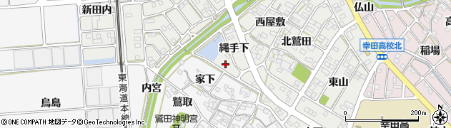 愛知県額田郡幸田町相見縄手下25周辺の地図