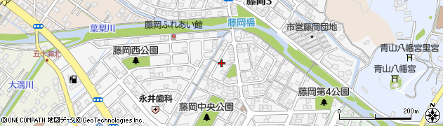 静岡県藤枝市藤岡周辺の地図