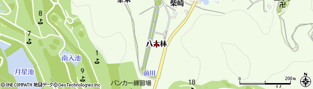 愛知県額田郡幸田町久保田八太林周辺の地図