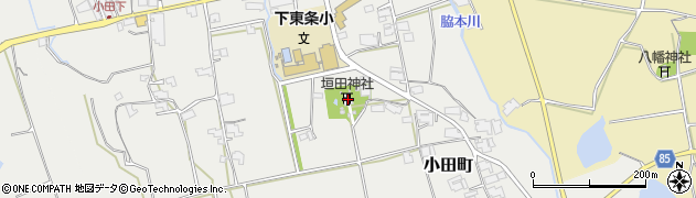 垣田神社周辺の地図
