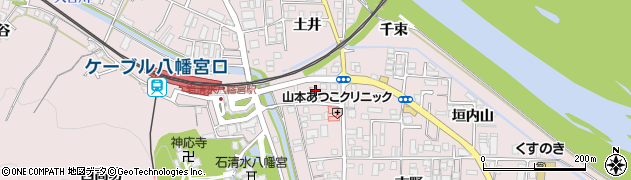 京都府八幡市八幡土井34周辺の地図