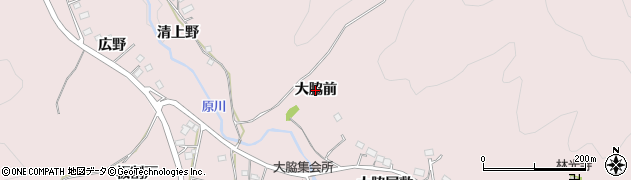 愛知県新城市庭野（大脇前）周辺の地図