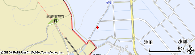 愛知県幸田町（額田郡）永野（上深田）周辺の地図