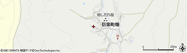 滋賀県甲賀市信楽町畑641周辺の地図