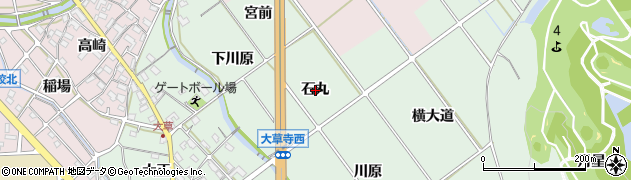 愛知県額田郡幸田町大草石丸周辺の地図