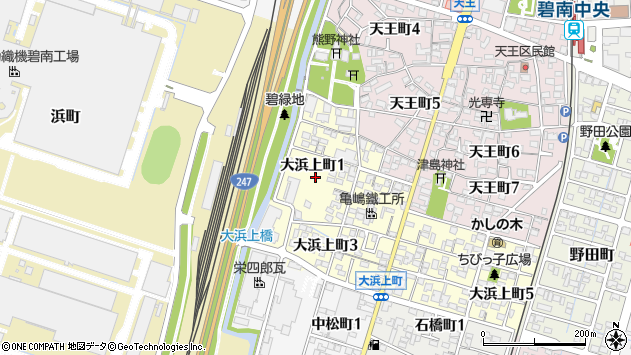 〒447-0857 愛知県碧南市大浜上町の地図