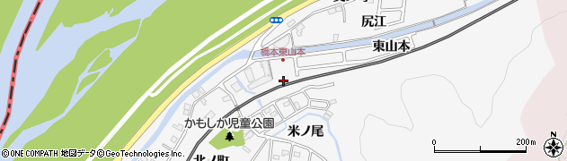 京都府八幡市橋本（西山本）周辺の地図