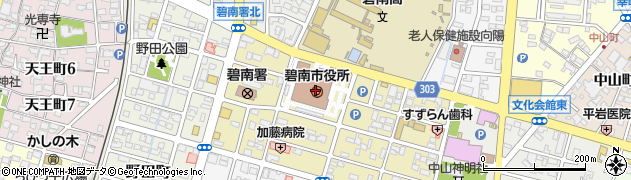 愛知県碧南市周辺の地図