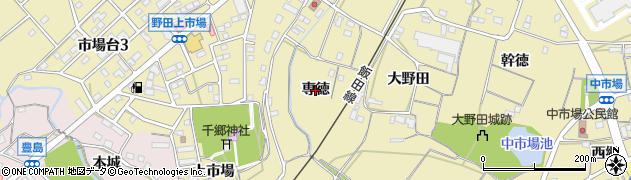 愛知県新城市野田（専徳）周辺の地図