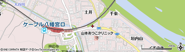 京都府八幡市八幡土井29周辺の地図
