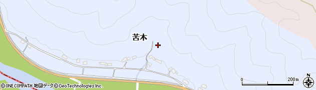 岡山県和気町（和気郡）苦木周辺の地図