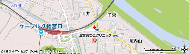 京都府八幡市八幡土井27周辺の地図