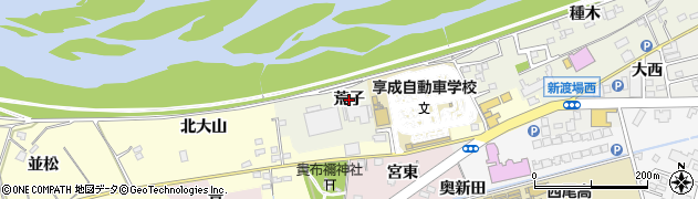愛知県西尾市米津町（荒子）周辺の地図