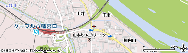京都府八幡市八幡土井126周辺の地図