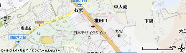 愛知県常滑市椎田口周辺の地図