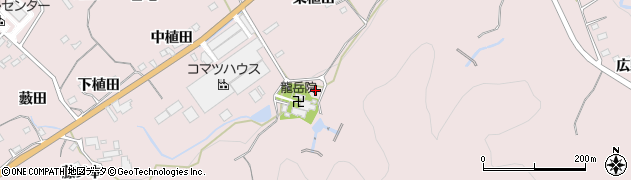 愛知県新城市庭野（南植田）周辺の地図