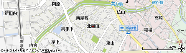 愛知県幸田町（額田郡）相見（北鷲田）周辺の地図