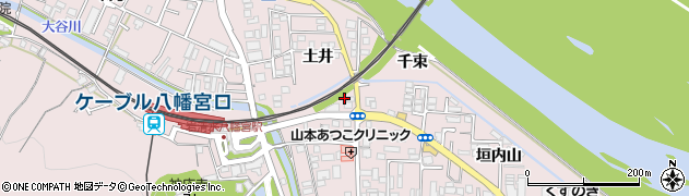 京都府八幡市八幡土井25周辺の地図