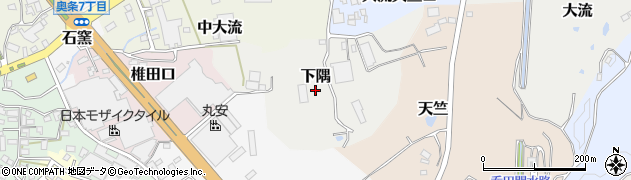 愛知県常滑市下隅周辺の地図