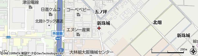 京都府久御山町（久世郡）市田（新珠城）周辺の地図
