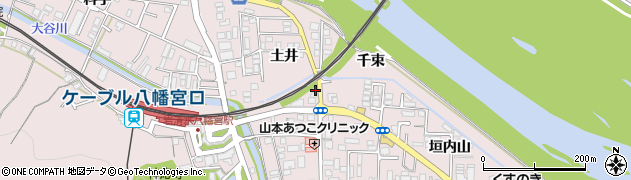 京都府八幡市八幡土井23周辺の地図
