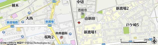 愛知県西尾市新渡場町（地蔵前）周辺の地図