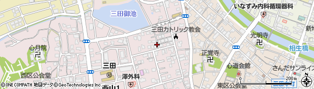 兵庫県三田市屋敷町周辺の地図