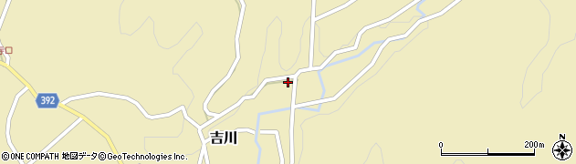 愛知県新城市吉川（新在家）周辺の地図