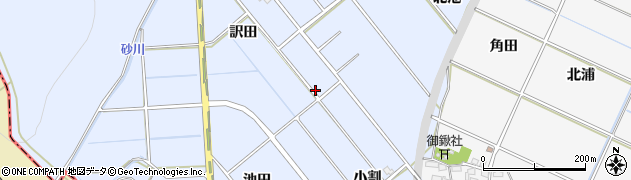 愛知県幸田町（額田郡）永野（浦ノ畑）周辺の地図