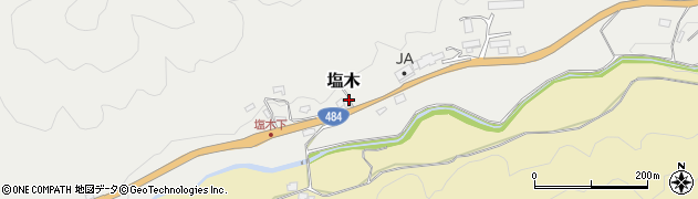 岡山県赤磐市塩木周辺の地図