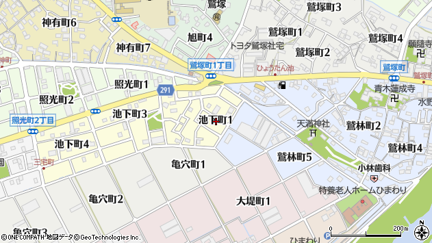 〒447-0023 愛知県碧南市池下町の地図