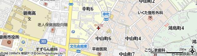 中山町周辺の地図