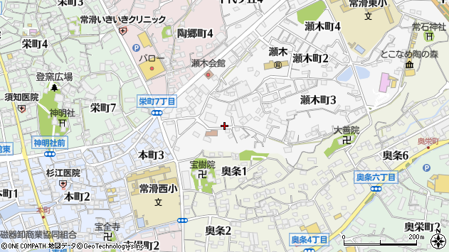〒479-0821 愛知県常滑市瀬木町の地図