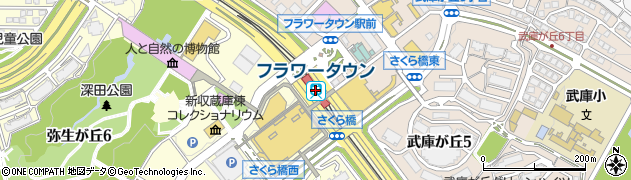 フヨウサキナ　三田ラウンジ周辺の地図