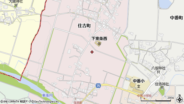 〒675-1361 兵庫県小野市住吉町の地図