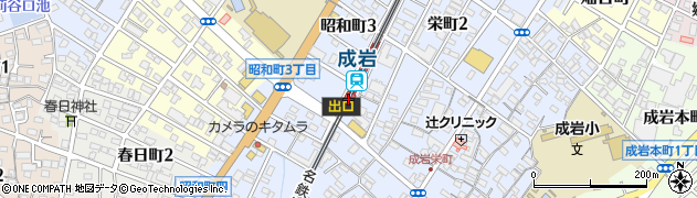 成岩駅周辺の地図