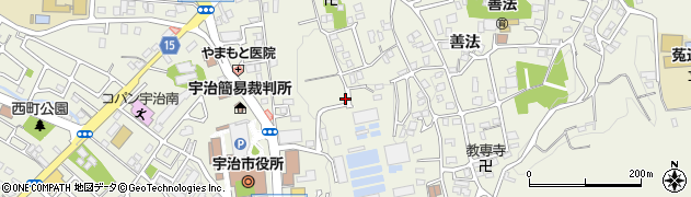 京都府宇治市宇治下居周辺の地図
