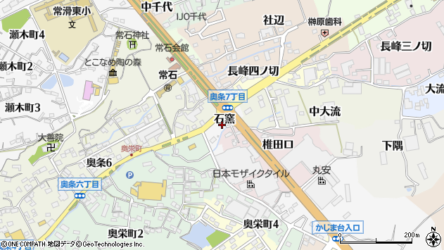 〒479-0038 愛知県常滑市石窯の地図