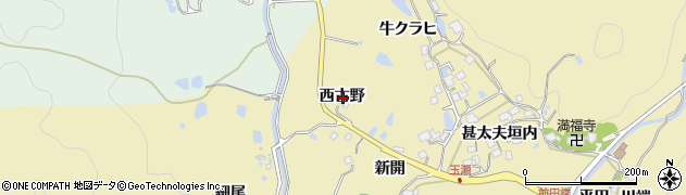 兵庫県宝塚市玉瀬西古野周辺の地図
