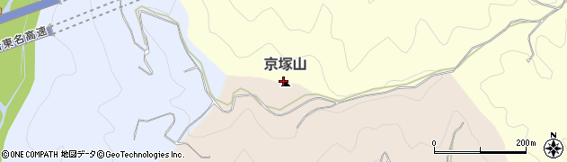 京塚山周辺の地図