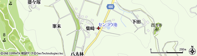 愛知県額田郡幸田町久保田柴崎周辺の地図