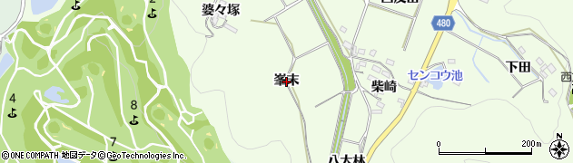 愛知県幸田町（額田郡）久保田（峯末）周辺の地図