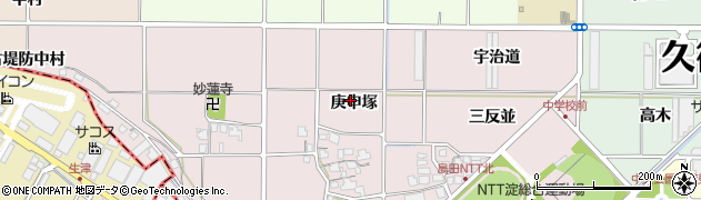 京都府久御山町（久世郡）島田（庚申塚）周辺の地図