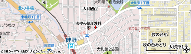 関西みらい銀行川西うね野支店周辺の地図