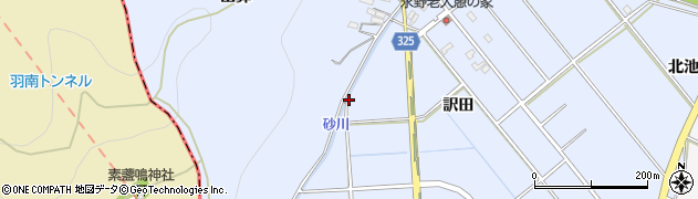 愛知県幸田町（額田郡）永野（下深田）周辺の地図